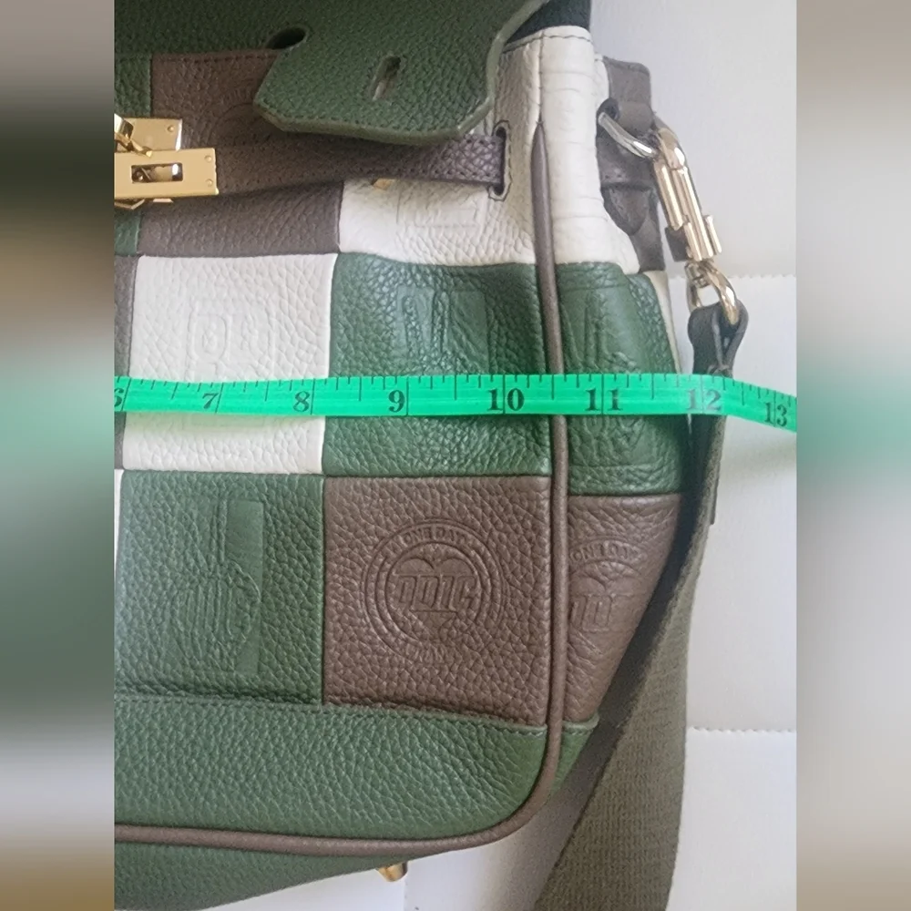 Leo Stytch Elegant‎ Green and Brown Women's Bag